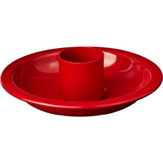 Red Enamel Candle Holder For Dinner Candle 2.2cm