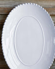 Pearl White Oval Platter 40cm