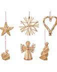 Box of Straw Tree Decorations