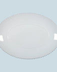 Pearl White Oval Platter 40cm