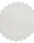 Bread Napkin Round w Embroidery