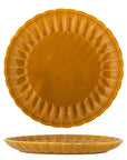 Scalloped Dinner Plate 27cm / Mustard Yellow
