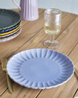 Scalloped Dinner Plate 27cm / Blue