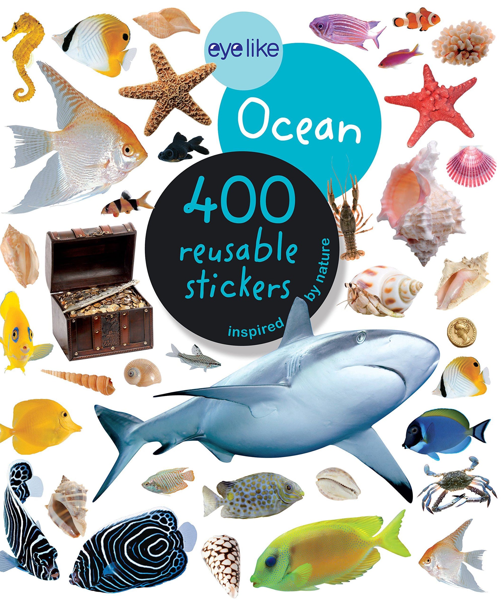 Eyelike Ocean: 400 Reusable Stickers