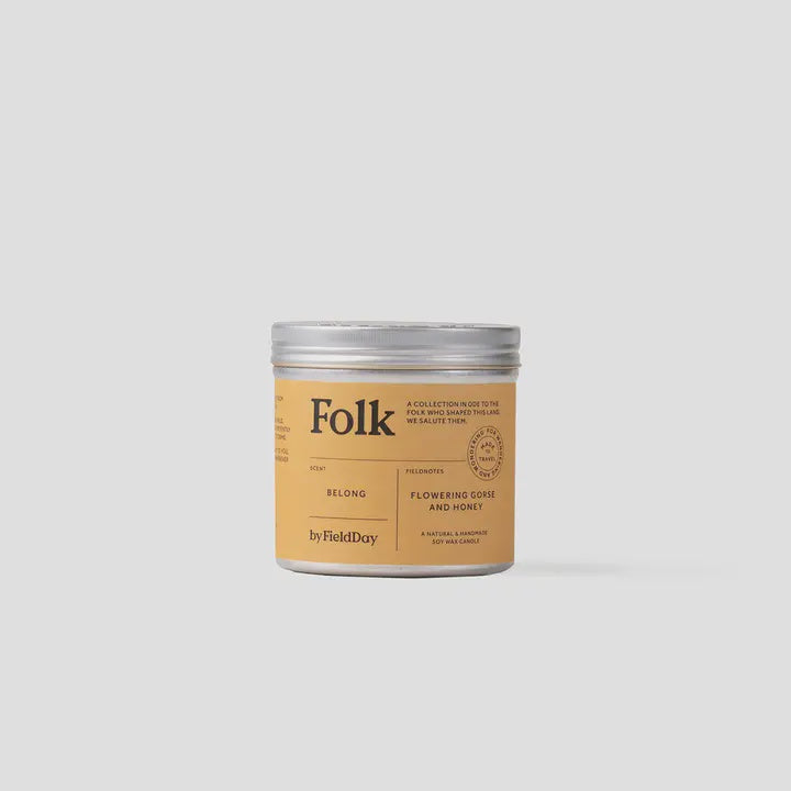 Belong Folk Tin Candle