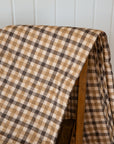 Brown Check Cotton Quilt