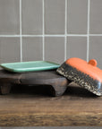 HKliving 70s Ceramics: Butter Dish, Meteor