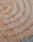 HKliving Round Woolen Rug/Pink
