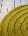 HKliving Round Woolen Rug / Seaweed