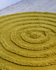 HKliving Round Woolen Rug / Seaweed