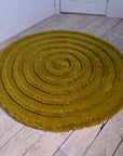 HKliving Round Woolen Rug / Seaweed