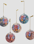 Handmade Floral Christmas Baubles