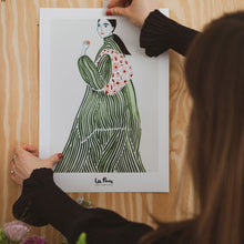Load image into Gallery viewer, &#39;La Poire&#39; Green Coat Print / Sizes