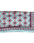 Natasha Hand Printed Mini Silk Scarf / Prune