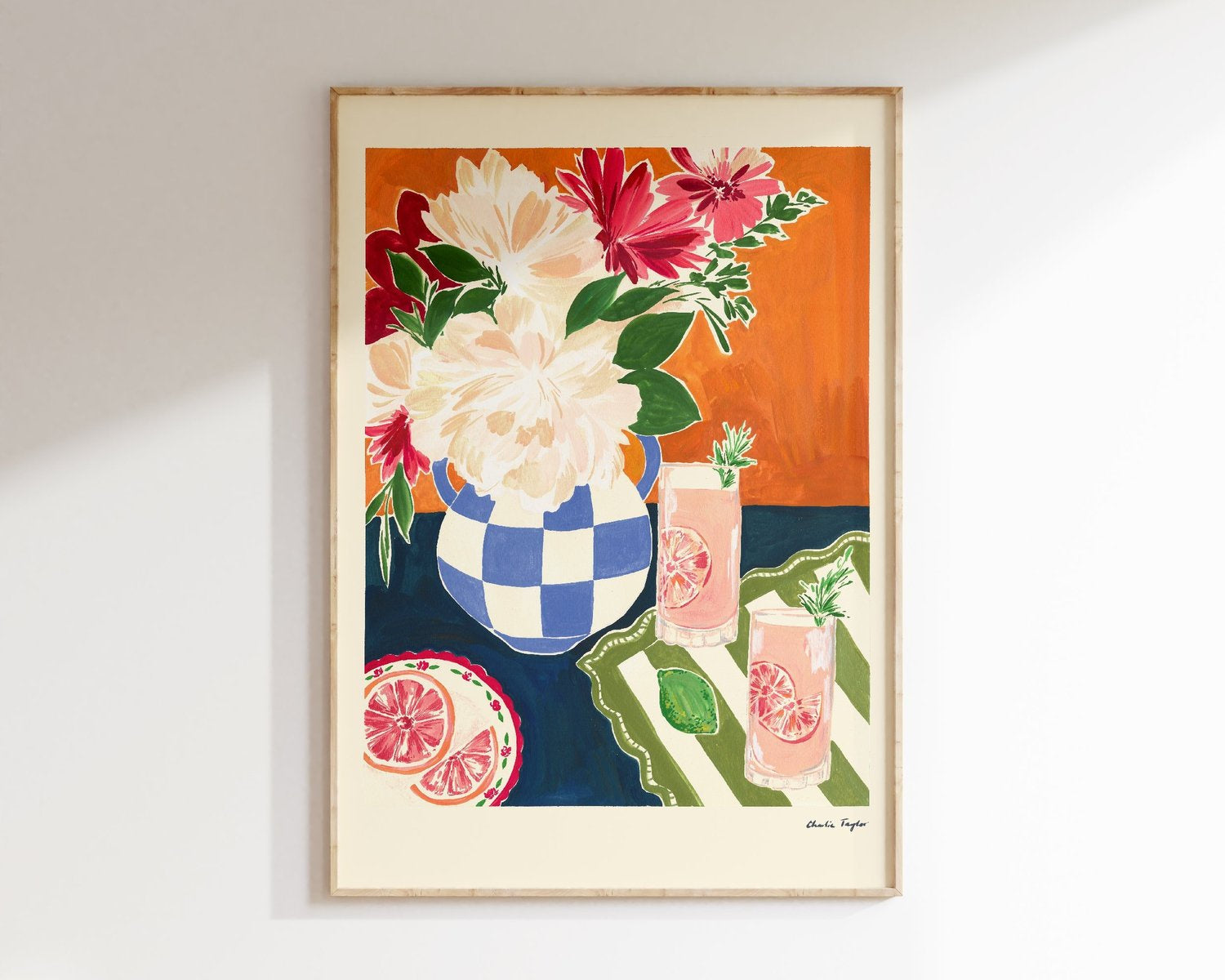 Charlie Taylor Peonies and Palomas A3