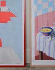 Iga Kosicka - Red and Blue Room Still Life