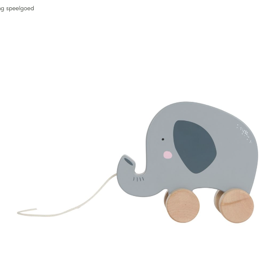 Wooden Pull Along Elephant