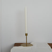 Load image into Gallery viewer, Single Tall Rustic Dinner Candle / Ivory