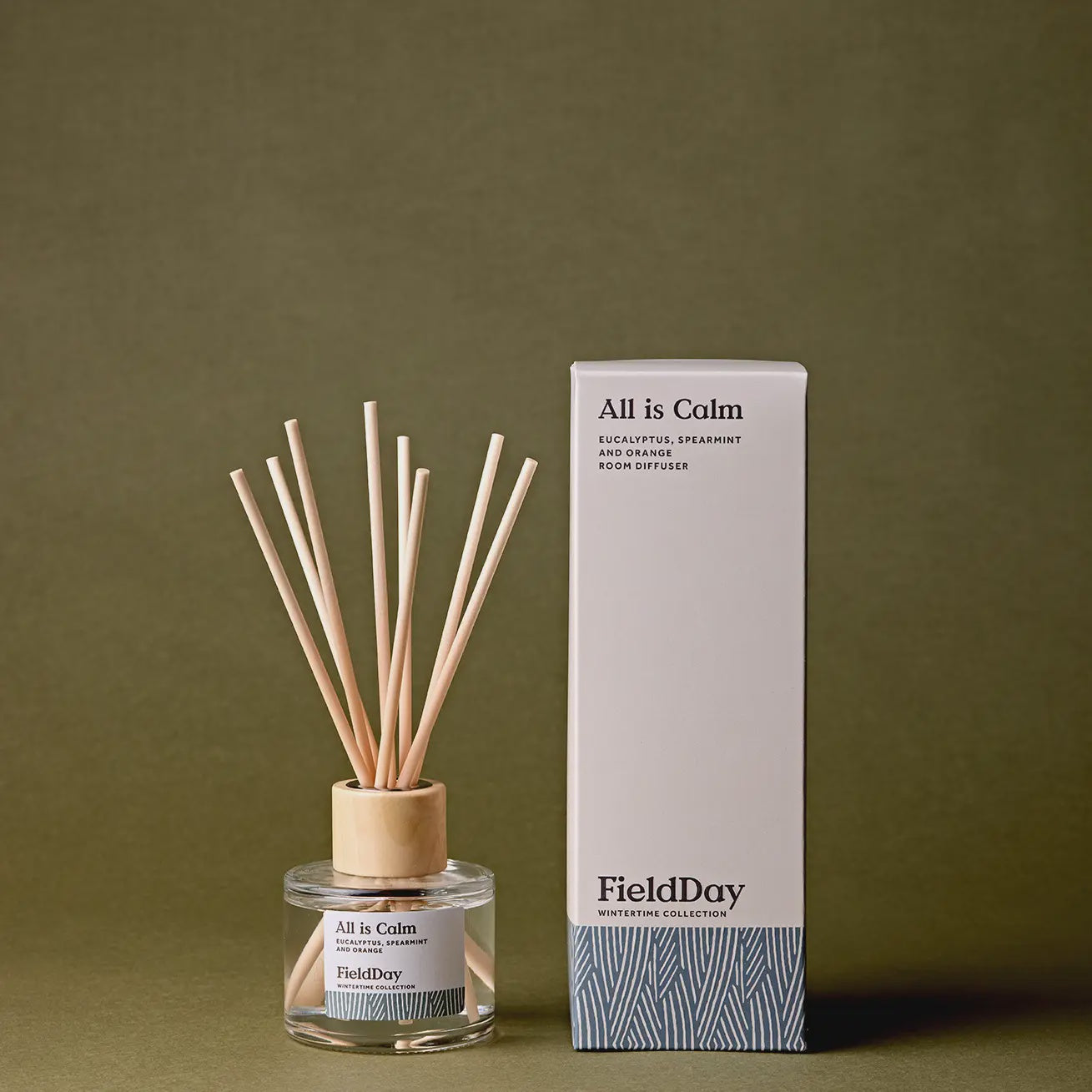 Christmas Eco Friendly Reed Diffuser / All is Calm