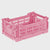 Mini Folding Crate / Baby Pink