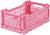 Medium Folding Crate / Baby Pink