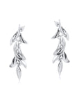 Flora Dangle Silver Statement Earring