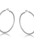 Halo Large Statement Hoop Earrings / Gold or Silver