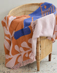 Atle Abstract Pink and Orange Throw