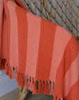 Frello Orange Stripe Throw