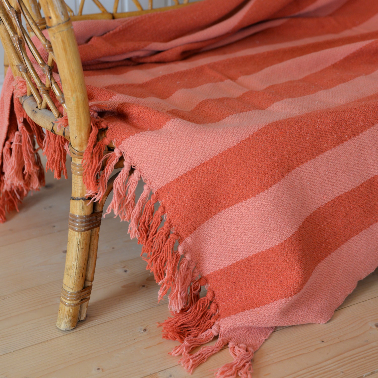 Frello Orange Stripe Throw