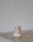 Gabin Striped Candle Holder / Purple