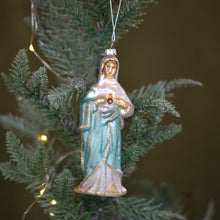 Load image into Gallery viewer, Glass Mary Tree Ornament