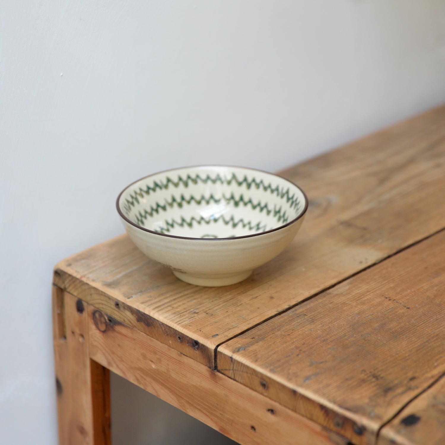 Green Floral Ceramic Small Bowl