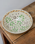 Heikki Brown and Green Ceramic Small Serving Bowl