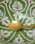 Heikki Green Patterned Ceramic Serving Bowl