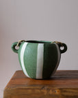 Nijaz Hanging Flower Pot / Green Stripe