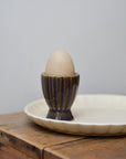 Latina Ceramic Egg Cup / Purple Brown