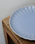 Scalloped Dinner Plate 27cm / Blue