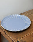 Scalloped Dinner Plate 27cm / Blue