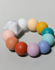 Baby Silicone Teething Ring in Rainbow