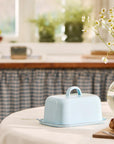 Blue Enamel Butter Box