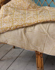 Sofa Cover or Mattress Olive Stripes and Floral