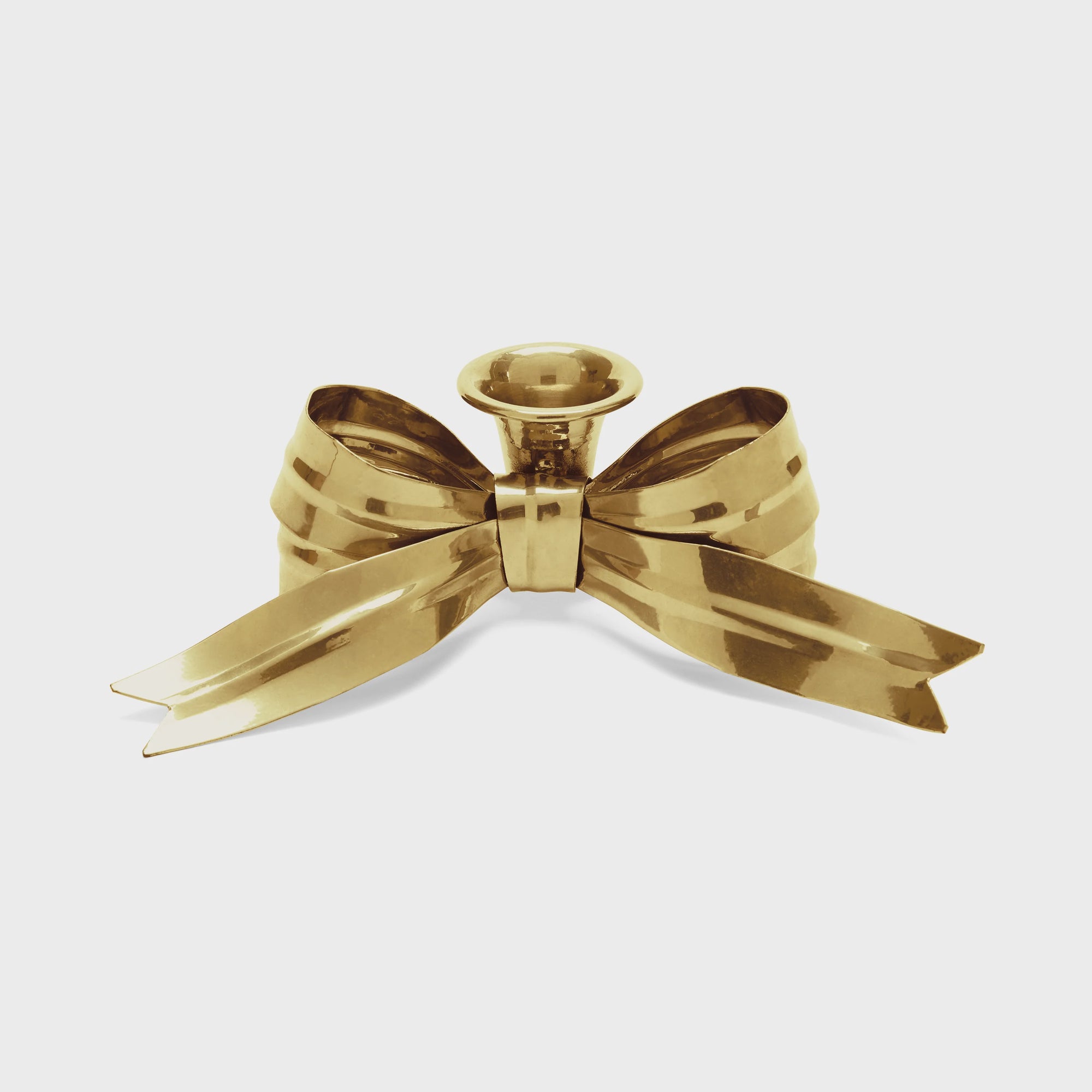 Bow Candle Holder / Brass