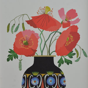 'Poppies In A Vase' Print