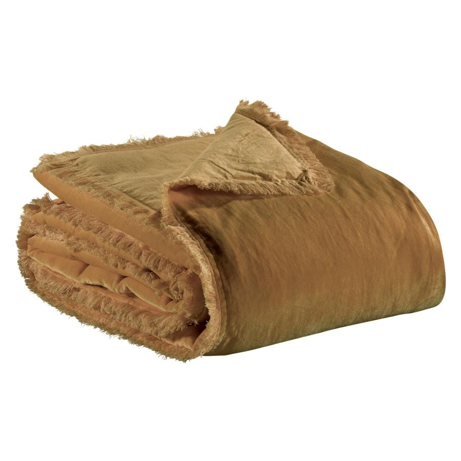 Fara Cotton Velvet Duvet 85 x 200 / Bronze
