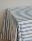 Blue and White Stripe Tablecloth / Rimini Ocean