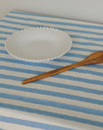 Blue and White Stripe Tablecloth / Rimini Ocean