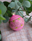 Christmas Baubles Seraphim / Pink Daisy
