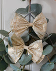 Paper Bows Mara Set of Two / Cream and Gold