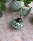 Peony Glass Ornament / Mint